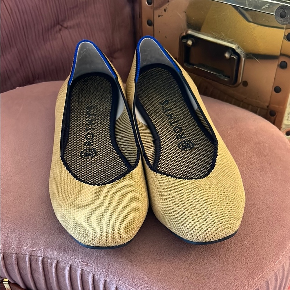 Rothy's Chai the Square ballet flats- retired color!